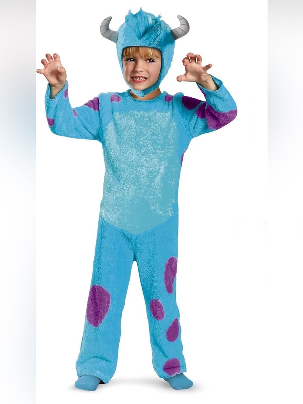 Disguise Disney Pixar Monsters Univ Sulley Costume Large (4-6) Brand New
